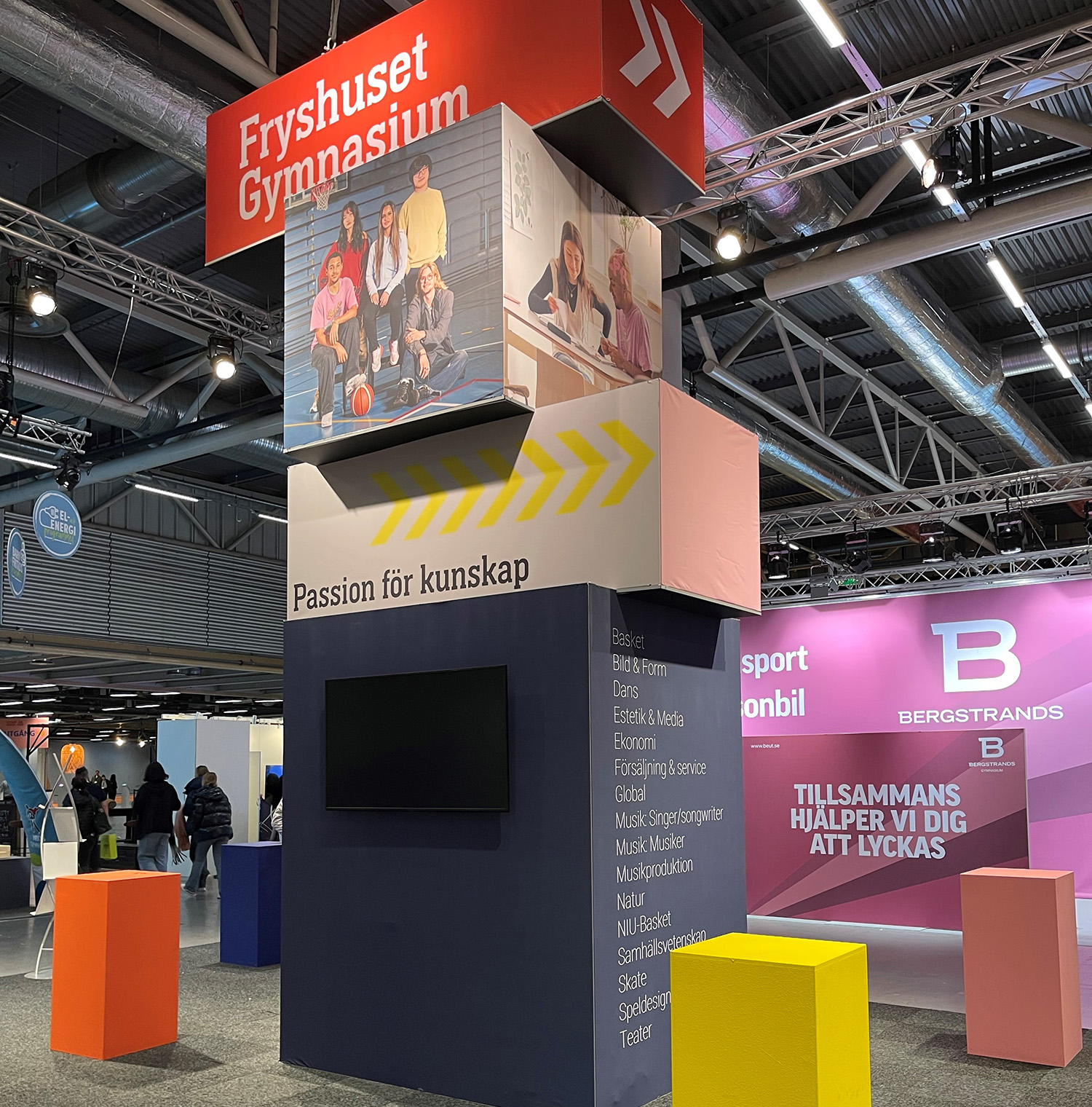 Mässmonter med beMatrix från Centas